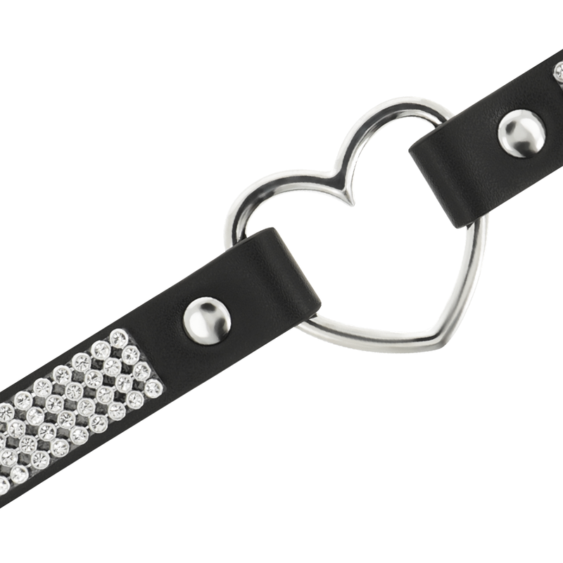 COQUETTE CHIC DESIRE - VEGANES LEDER-HALSBAND MIT HERZ – Bild 3