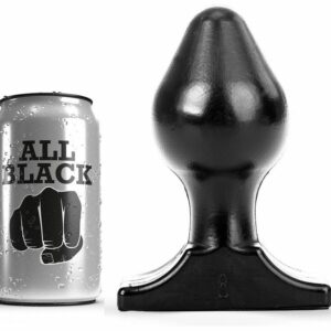 ALL BLACK - ANALPLUG 16X8 CM