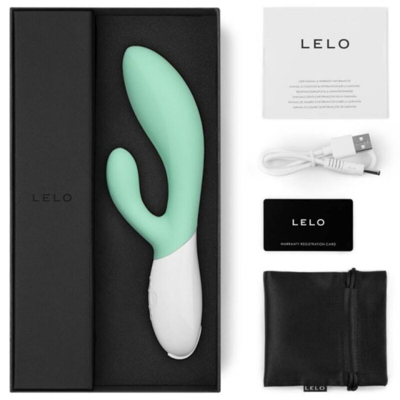 LELO - INA 3 GREEN RABBIT VIBRATOR LUXUS-ALGEN – Bild 4