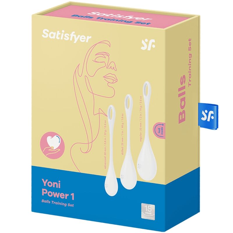 SATISFYER - YONI POWER 1 TRAININGSSET WEISS – Bild 4