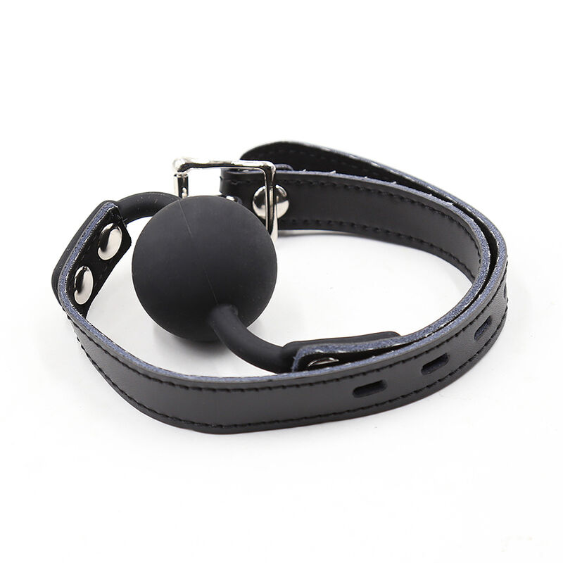 OHMAMA FETISH - SILIKON-BALLGAG MIT LEDERGÜRTEL (VORHÄNGESCHLOSS INKLUSIVE) – Bild 5