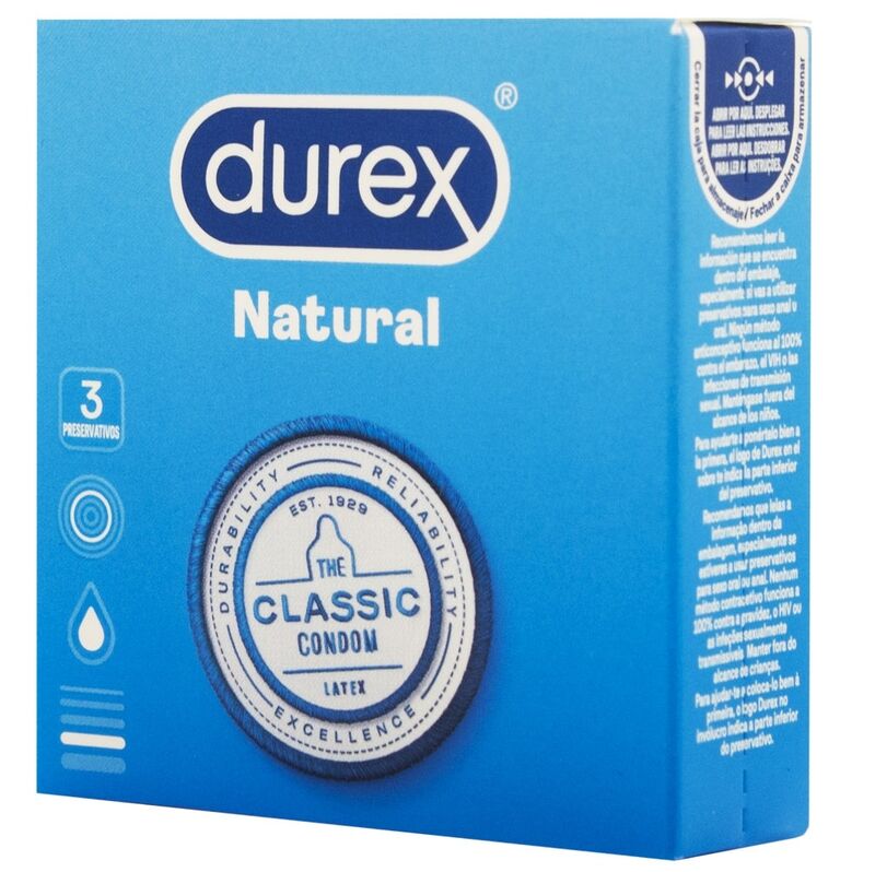 DUREX - NATÜRLICHE KONDOME 3 EINHEITEN