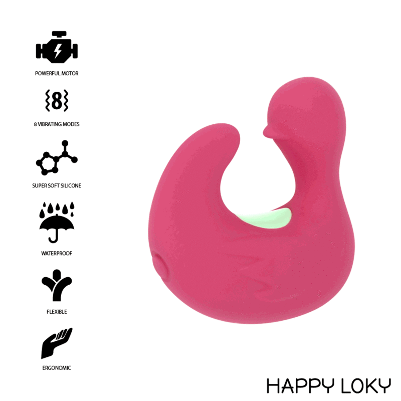 img_121952_ecc5cc3f7b3727ffa03618111454ebcd_1.gif HAPPY LOKY - DUCKYMANIA AUFLADBARER SILIKONSTIMULATORFINGER