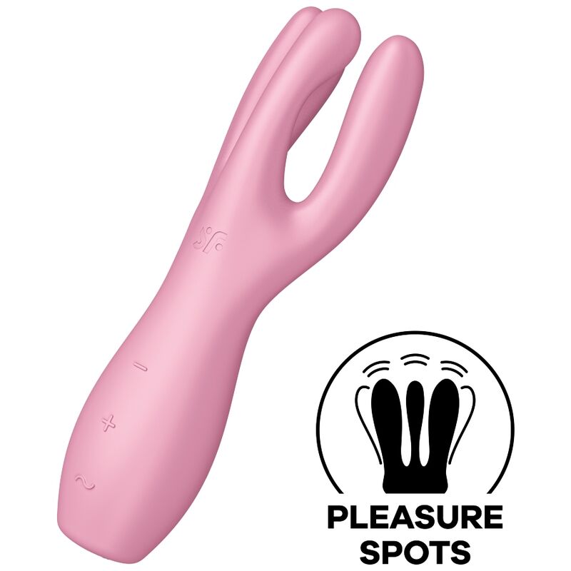 SATISFYER THREESOME 3 VIBRATOR - ROSA