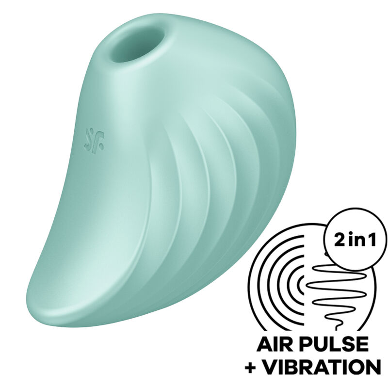 SATISFYER PEARL DIVER STIMULATOR  VIBRATOR - GRÜN