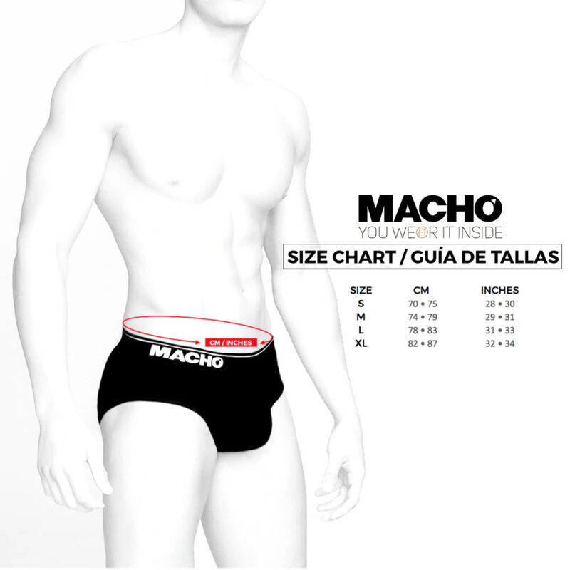 MACHO - MS24A CALZONCILLO BRIEF DARK AMARILLO L – Bild 4