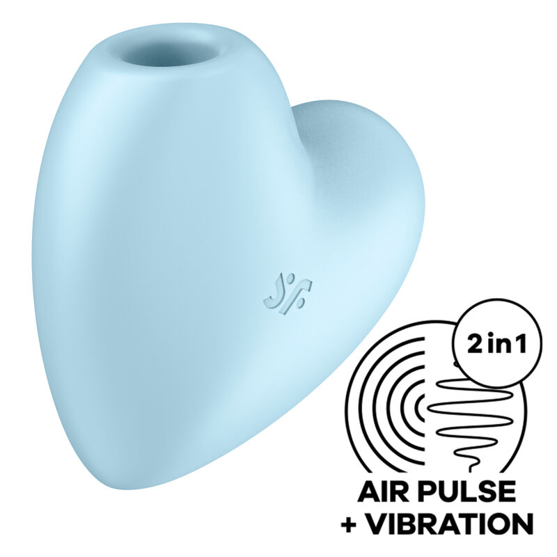 SATISFYER CUTIE HERZSTIMULATOR  VIBRATOR - BLAU