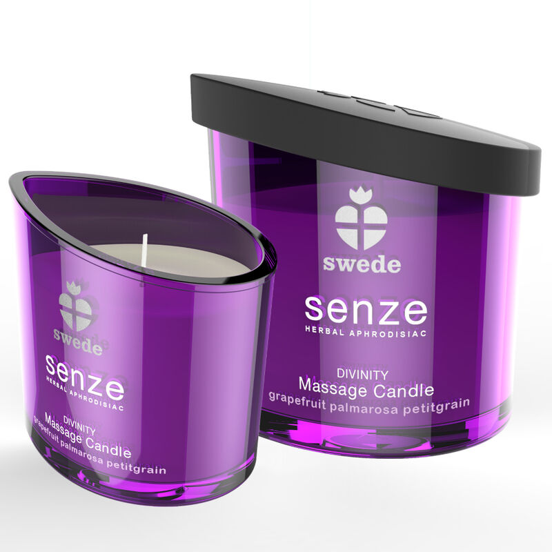 img_124402_06941818d27bd39614432b4ec3c49b88_1.jpg SWEDE - SENZE DIVINITY MASSAGEKERZE - GRAPEFRUIT, PALMAROSA, PETITGRAIN