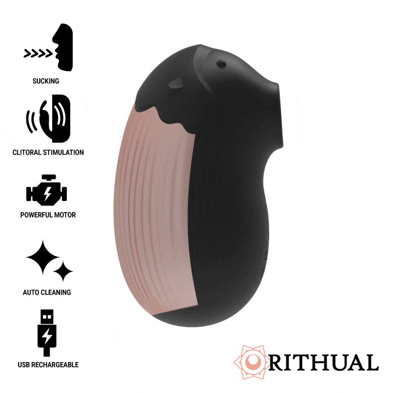 RITHUAL SHUSHU KLITORALSAUGER DER NEUEN GENERATION AQUA SCHWARZ