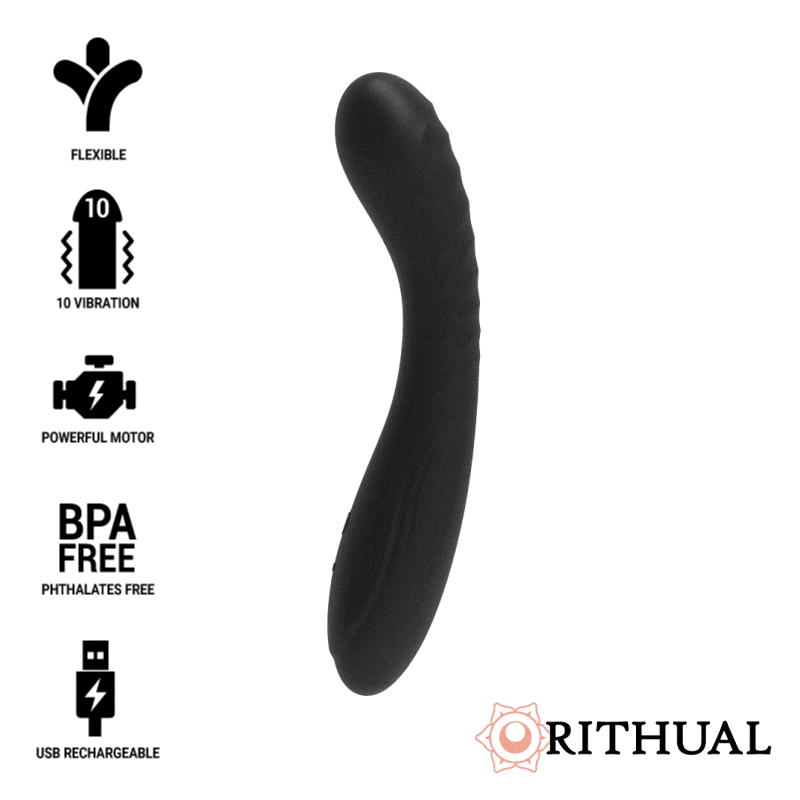 RITHUAL KRIYA ESTIMULADOR PUNTO-G RECARGABLE NEGRO