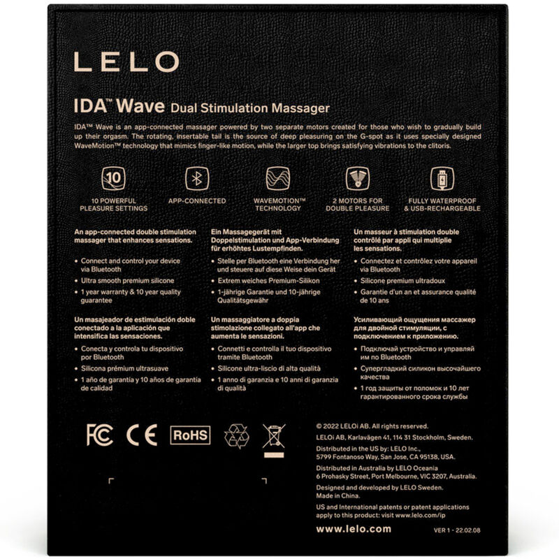 LELO - IDA WAVE CORAL PAARE MASSAGER – Bild 5
