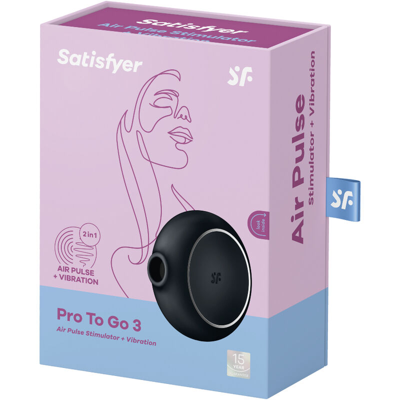SATISFYER PRO TO GO 3 DOUBLE AIR PULSE STIMULATOR VIBRATOR - BLUE – Bild 5