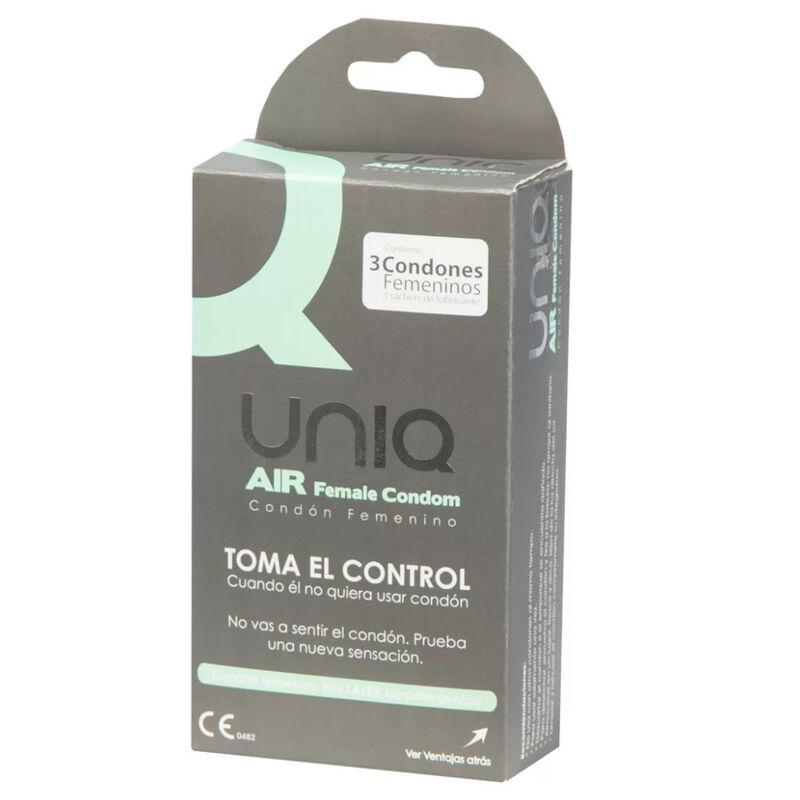 UNIQ - AIR LATEXFREIES WEIBLICHES KONDOM 3 EINHEITEN