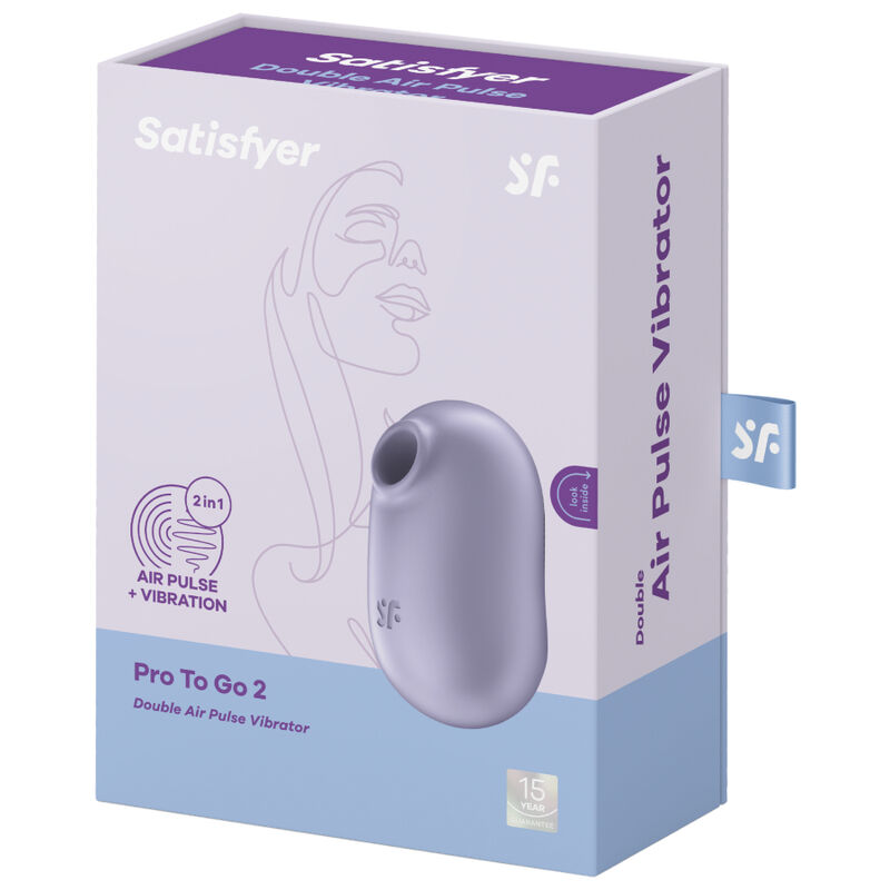 SATISFYER - PRO TO GO 2 ESTIMULADOR Y VIBRADOR DOBLE BEIGE – Bild 5