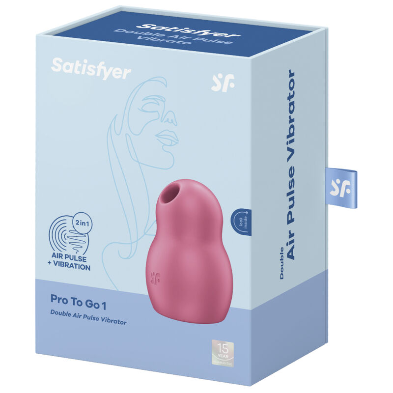 SATISFYER PRO TO GO 1 DOUBLE AIR PULSE STIMULATOR VIBRATOR - BLUE – Bild 4