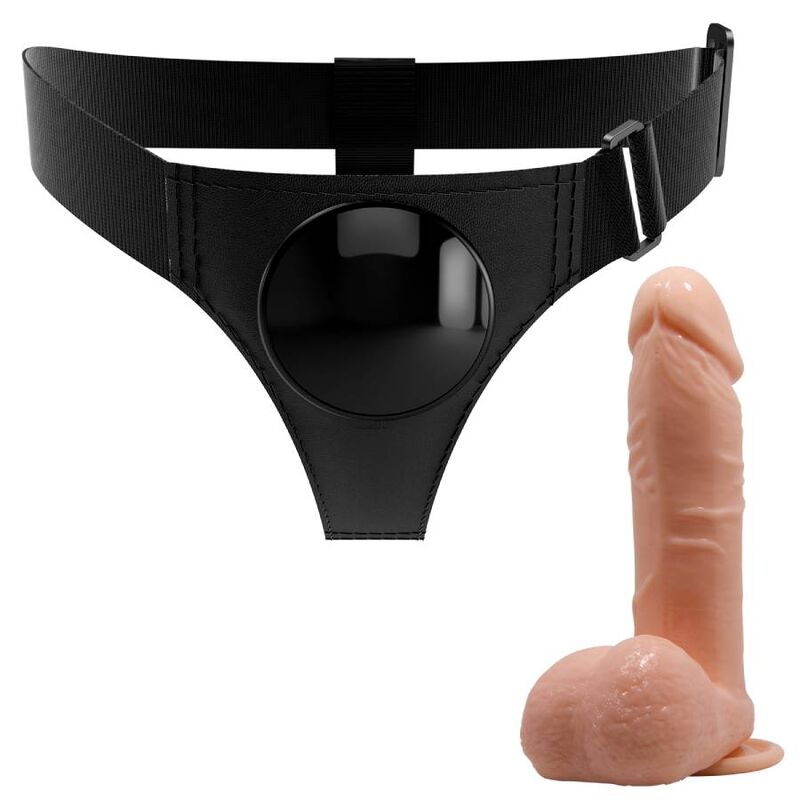 PRETTY LOVE - HARNESS-HOSE UNIVERSAL-HARNESS MIT DILDO TOM 20 CM NATUR – Bild 3