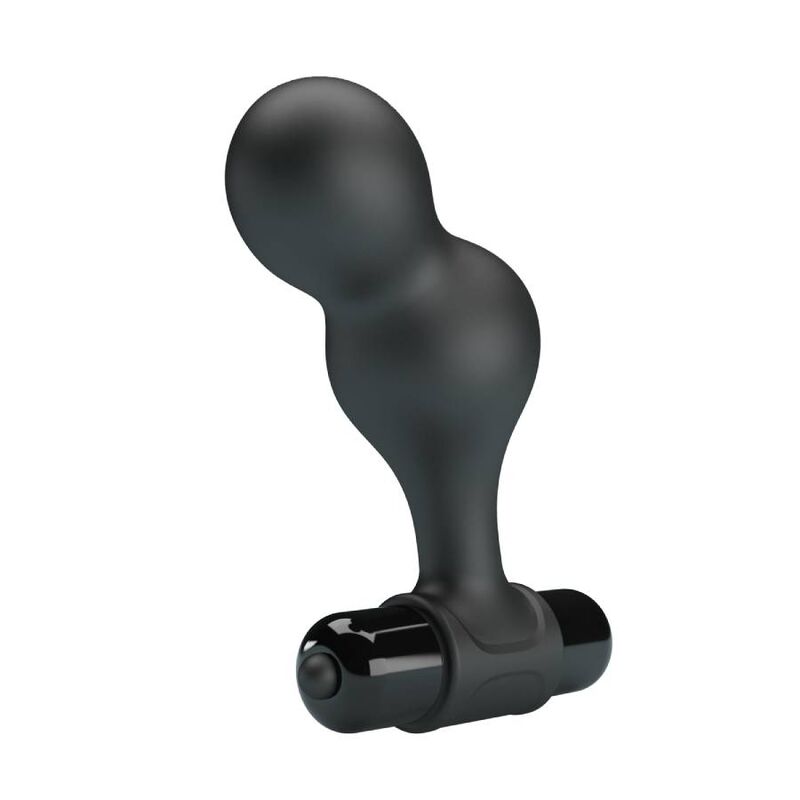 MR PLAY - SCHWARZER SILIKON-VIBRATOR-ANALSTECKER – Bild 4