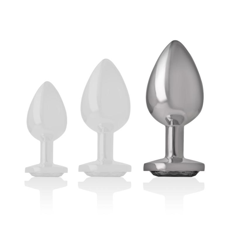 INTENSE - ANALPLUG AUS ALUMINIUMMETALL MIT SCHWARZEM GLAS, GRÖSSE L – Bild 5