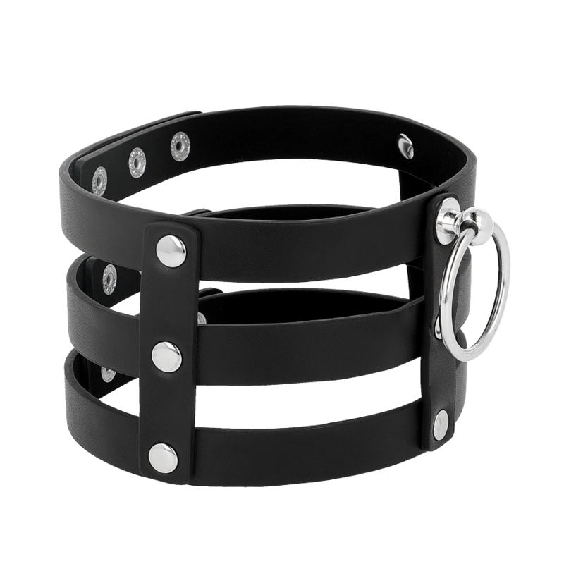 COQUETTE CHIC DESIRE - VEGANES LEDER-HALSBAND IM FETISCH-STIL – Bild 2