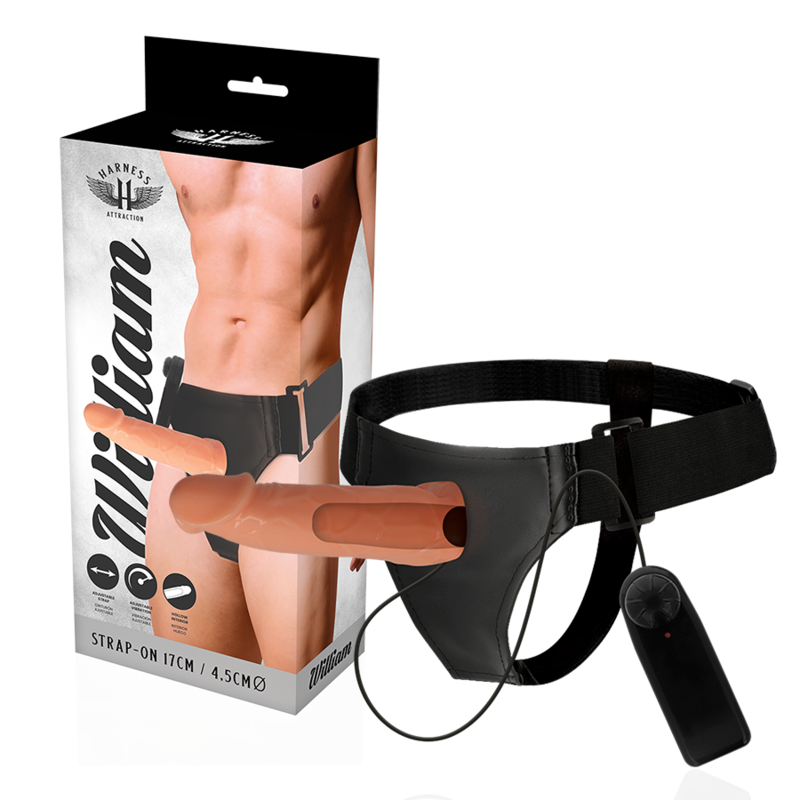 img_140252_a55ba020ca9f8fba5d7c6770d0c4b3be_1.png HARNESS ATTRACTION - WILLIAN HOLLOW RNES MIT VIBRATOR 17 CM -O- 4.5 CM