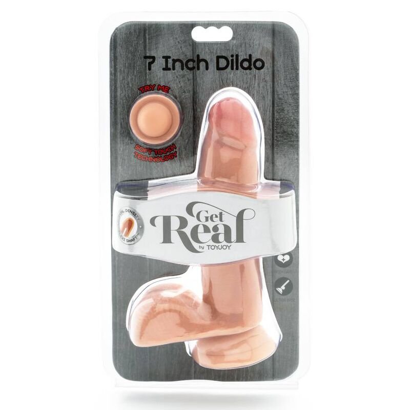 GET REAL - DUAL DENSITY DILDO 12 CM BALLS SKIN – Bild 3