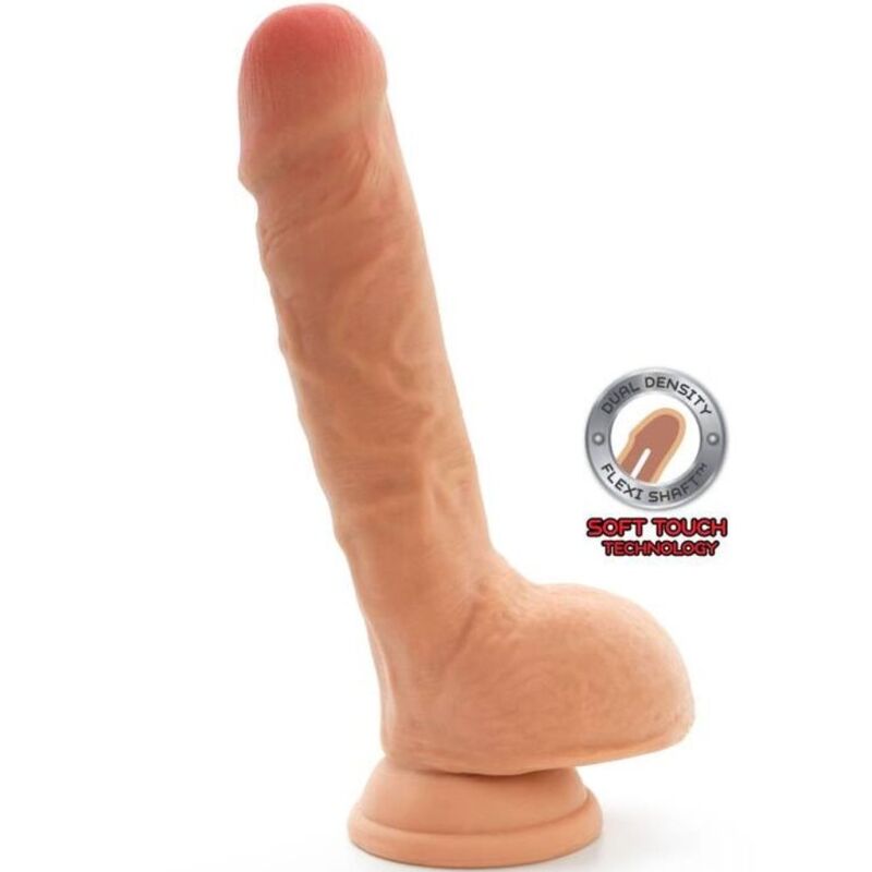 img_140401_7f7b6fe0b72da7b7abc66b0cac6e9e30_1.jpg GET REAL - DUAL DENSITY DILDO 18 CM EIERHAUT