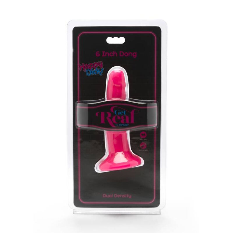 GET REAL - HAPPY DICKS DONG 12 CM ROSA – Bild 2