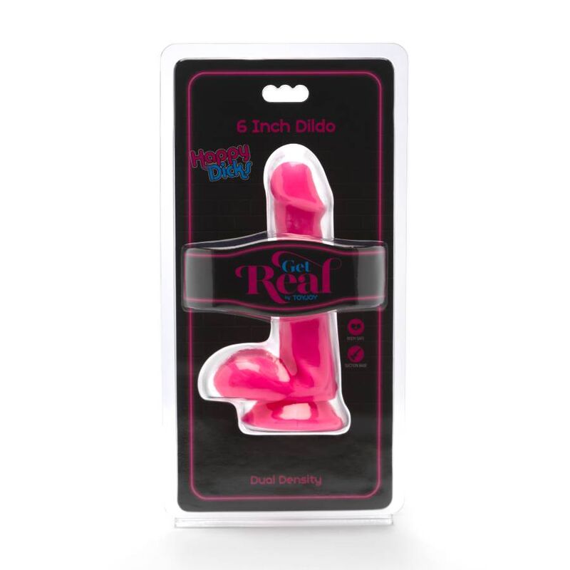 GET REAL - HAPPY DICKS DILDO 12 CM BLLE ROSA – Bild 2