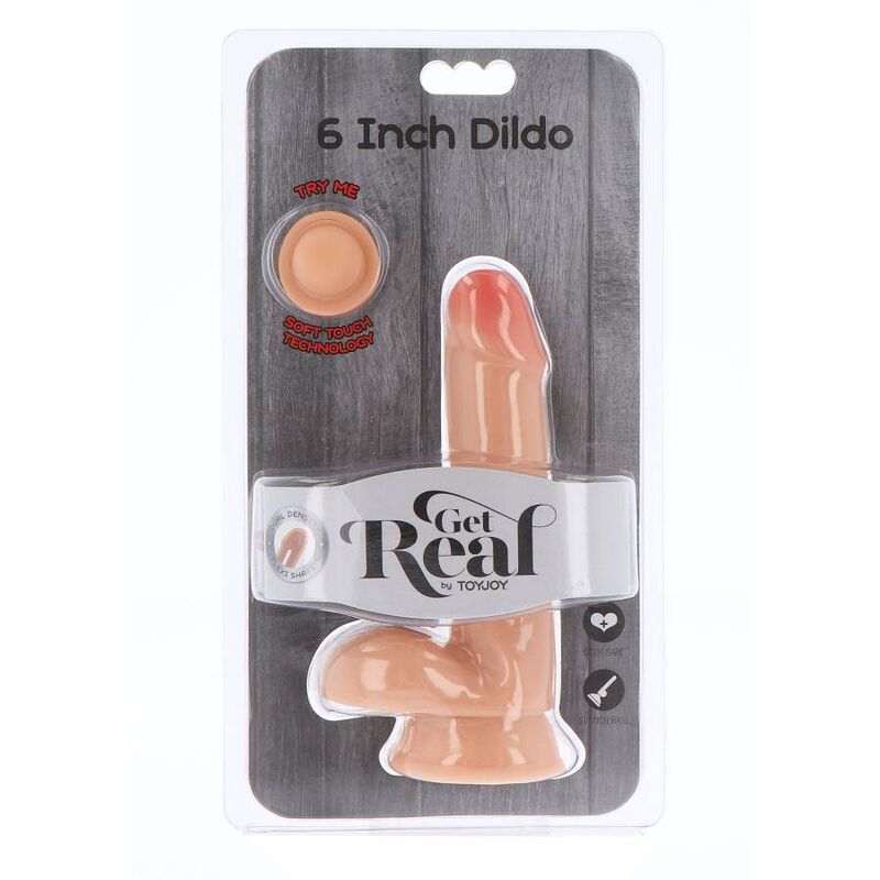 GET REAL - DUAL DENSITY DILDO 17 CM EIERHAUT – Bild 2