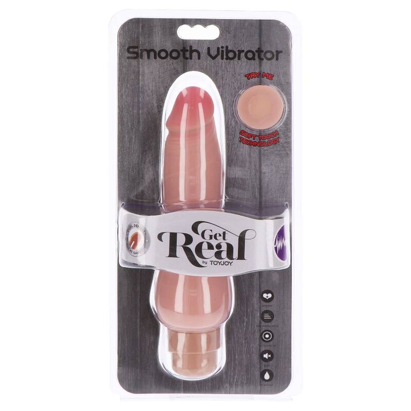 GET REAL - GLATTE VIBRATORHAUT MIT DUAL DICHTE – Bild 4