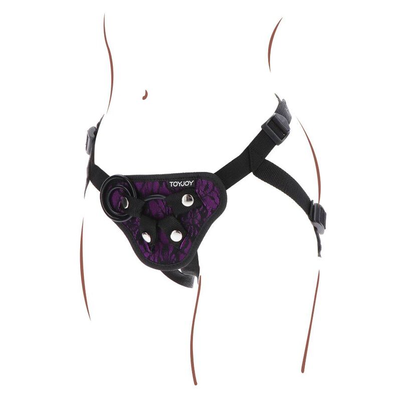 GET REAL - STRAP-ON-SPITZENGESCHIRR LILA – Bild 5