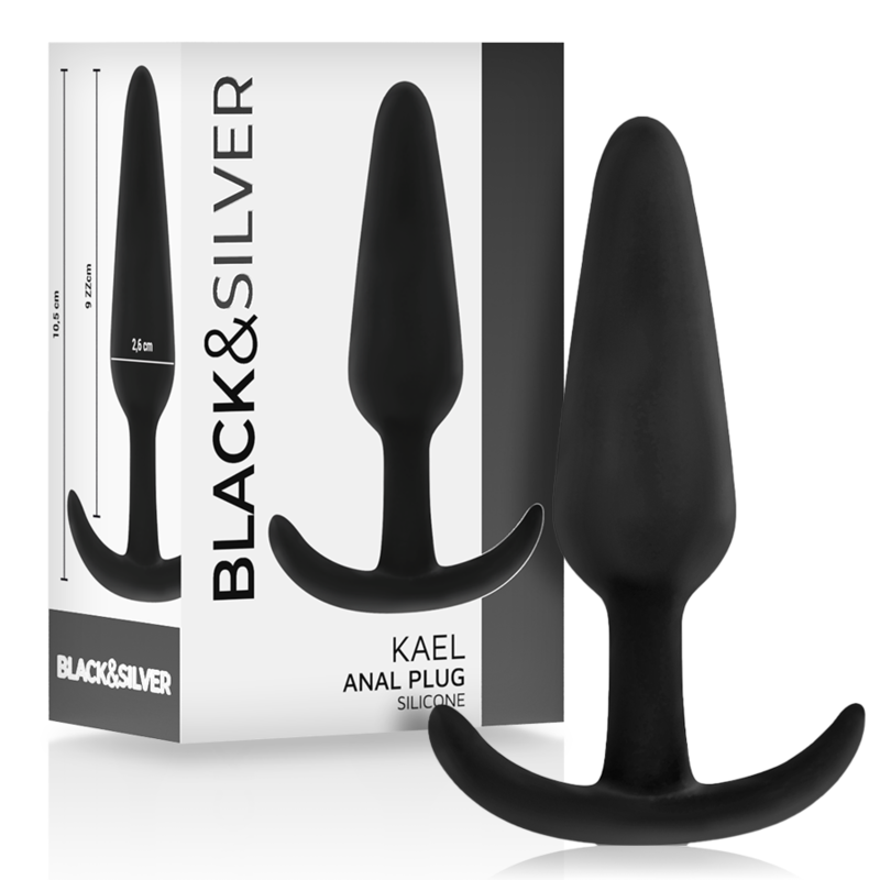 BLACKSILVER - KAEL SILIKON ANALPLUG MIT MITTLEREM GRIFF