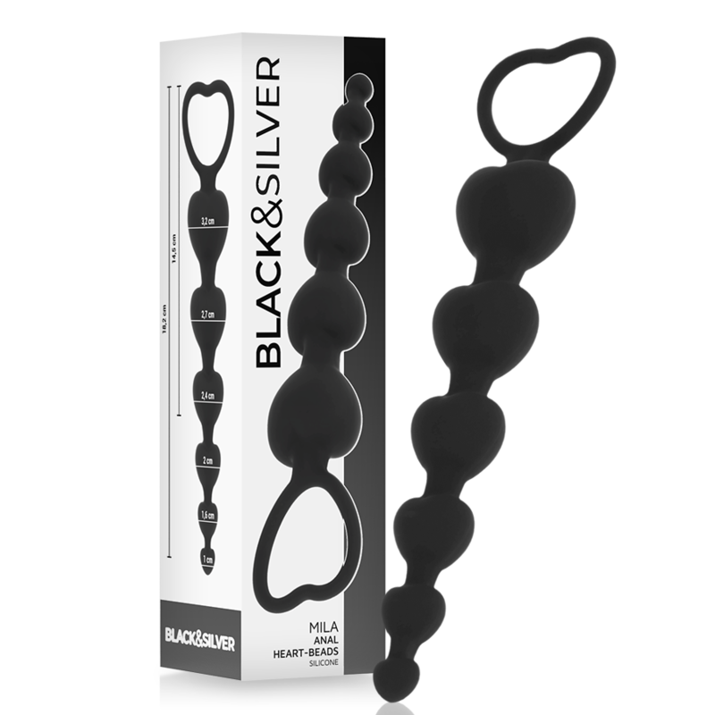 BLACKSILVER - MILA ANAL-HERZKETTE 18 CM