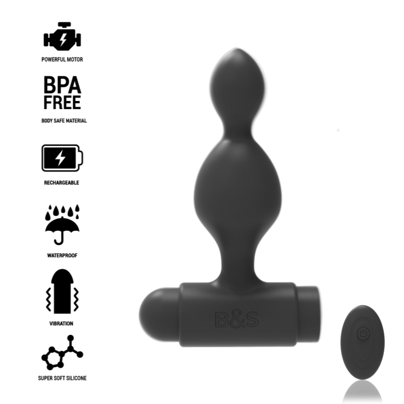 BLACKSILVER - TUCKER KLEINE ANALSTECKER AUS SILIKON MIT FERNBEDIENUNG