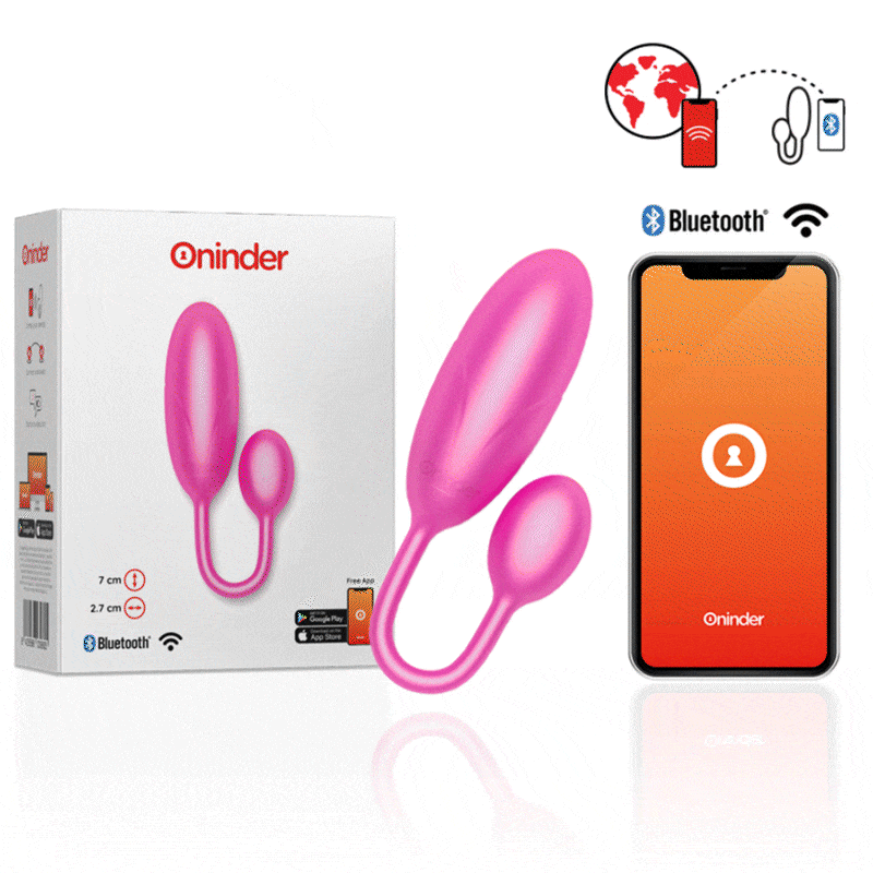 ONINDER - DENVER ROSA VIBRATIONSEI 7 X 2,7 CM KOSTENLOSE APP