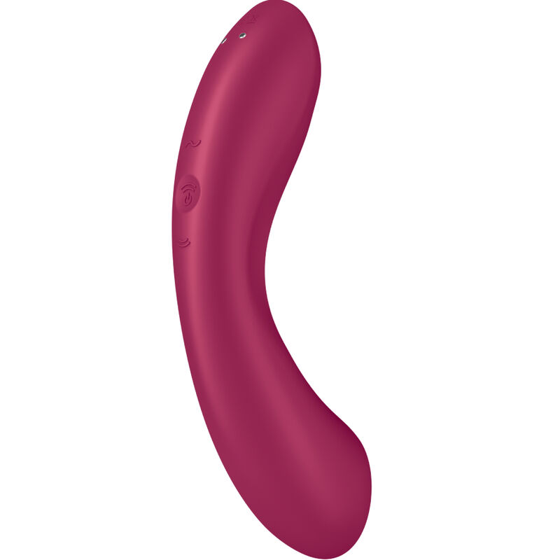 SATISFYER - CURVE TRINITY 1 AIR PULSE VIBRATION RED – Bild 5