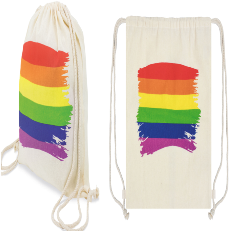 PRIDE - BAUMWOLL-RUCKSACK MIT LGBT-FLAGGE – Bild 2