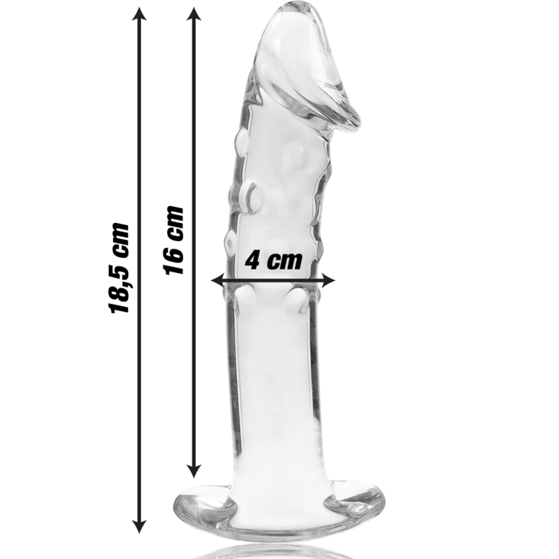 NEBULA SERIES BY IBIZA - MODELL 19 DILDO BOROSILIKATGLAS 18,5 X 4 CM KLAR – Bild 4