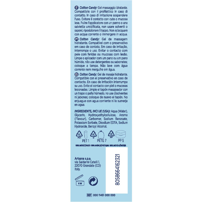 CONTROL - COTTON CANDY MASSAGEGEL 3 IN 1 200 ML – Bild 2