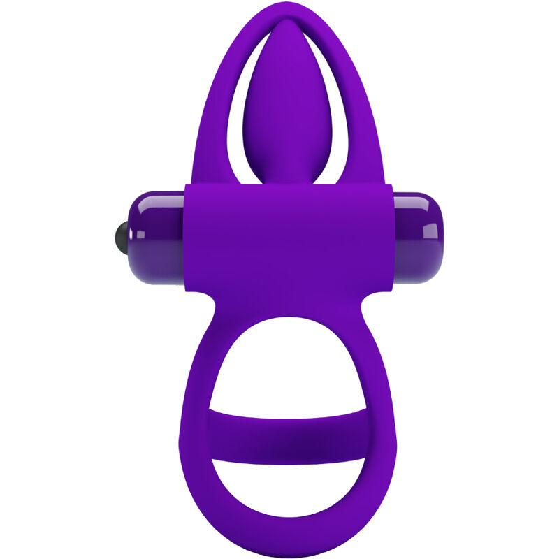 PRETTY LOVE - VIBRATORRING 10 VIBRATIONEN LILA SILIKON – Bild 4
