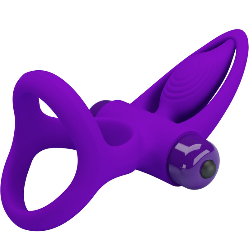 PRETTY LOVE - VIBRATORRING 10 VIBRATIONEN LILA SILIKON – Bild 5