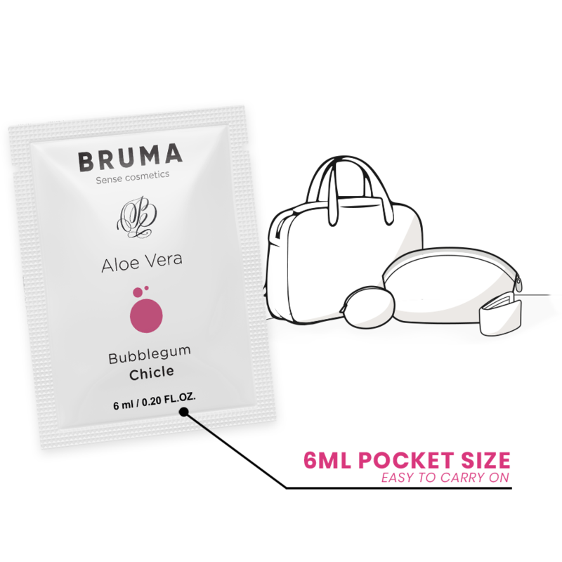 BRUMA - ALOE VERA GLEITGEL BUBBLEGUM GESCHMACK 6 ML – Bild 3