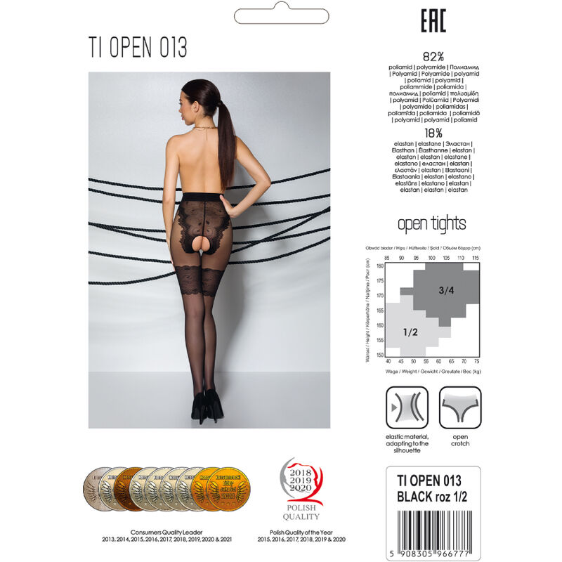 PASSION - TIOPEN 013 MEDIAS NEGRO 1/2 20/40 DEN – Bild 5