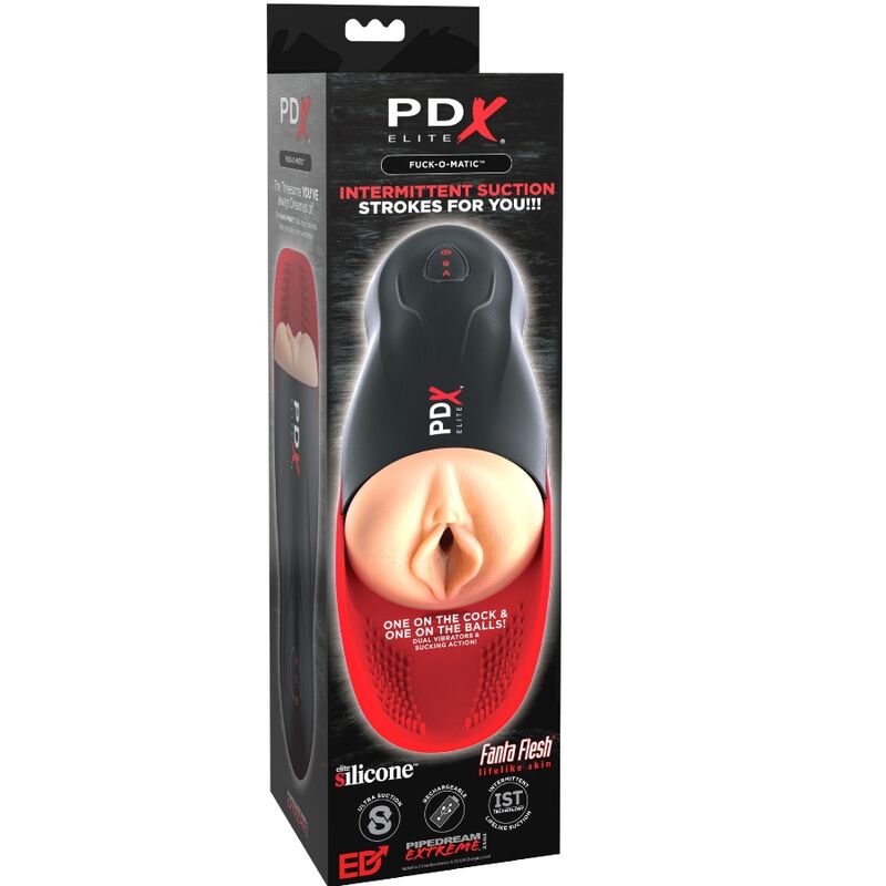 PDX ELITE - STROKER FUCK-O-MATIC VAGINA DOPPELVIBRATION, PENIS HODEN – Bild 3