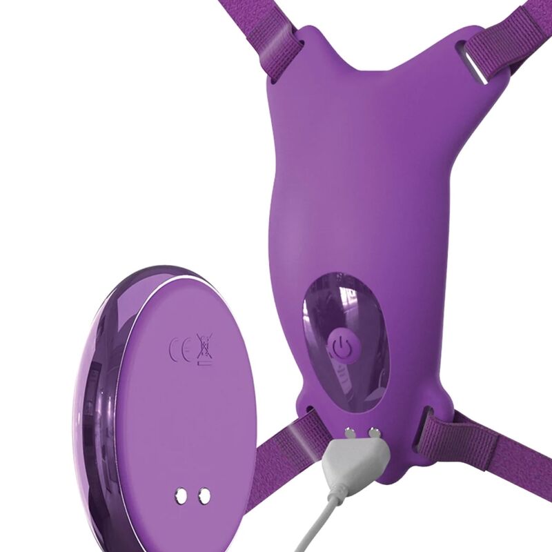 FANTASY FÜR SIE - VIBRIERENDES SCHMETTERLINGSGESCHIRR, WIEDERAUFLADBAR VIOLETTE FERNBEDIENUNG – Bild 3