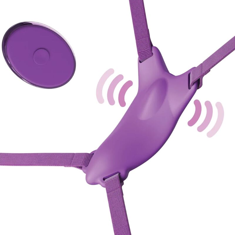 FANTASY FÜR SIE - VIBRIERENDES SCHMETTERLINGSGESCHIRR, WIEDERAUFLADBAR VIOLETTE FERNBEDIENUNG – Bild 4