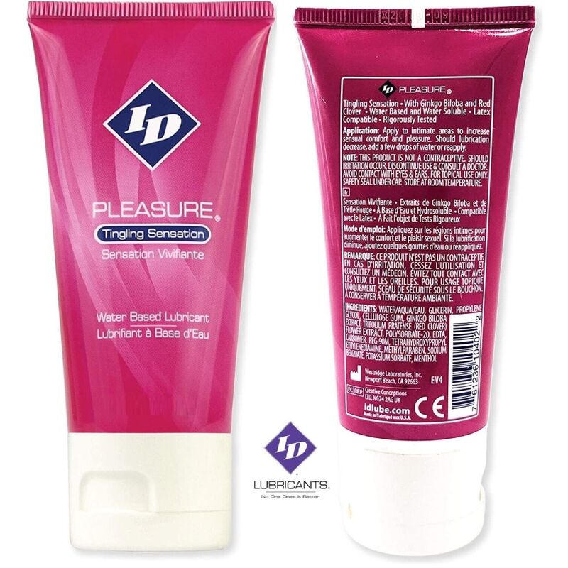 img_157475_ae7262046f5f54ca7b00f80a4ad4d59f_1.jpg ID PLEASURE - WASSERBASIERTES SCHMIERMITTEL TINGING SENSATION TRAVEL TUBE 60 ML
