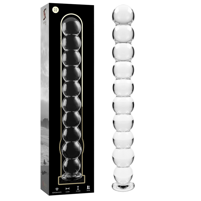 NEBULA SERIES BY IBIZA - MODELL 22 DILDO BOROSILIKATGLAS 21,5 X 2,5 CM KLAR – Bild 2