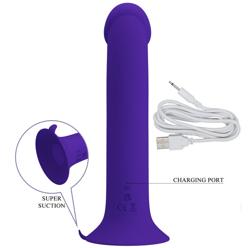 PRETTY LOVE - MURRAY YOUTH VIBRIERENDER DILDO WIEDERAUFLADBARER VIOLETT – Bild 5