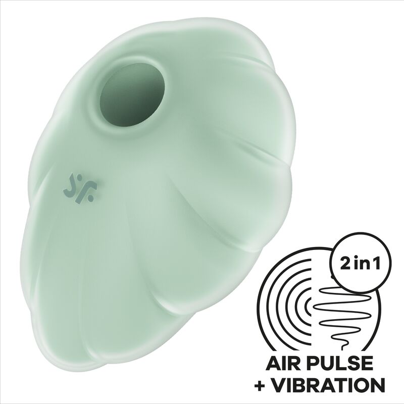 SATISFYER - CLOUD DANCER VERDE VIBRADOR AIR – Bild 4